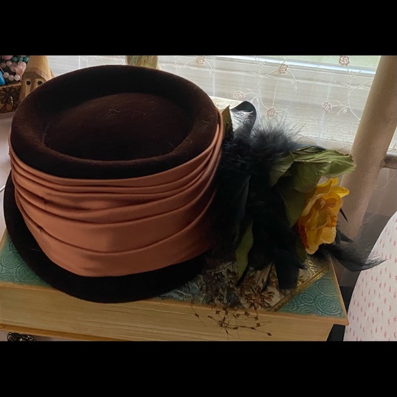 Vintage victorian hat handmade - Picture 5 of 8